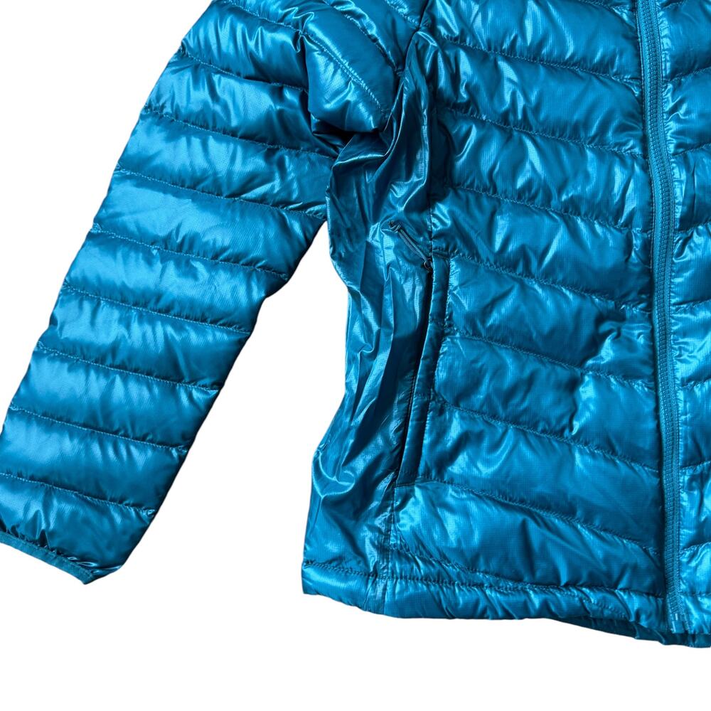 The North Face Down Puffer Coat Turquoise - Picture 6 of 12